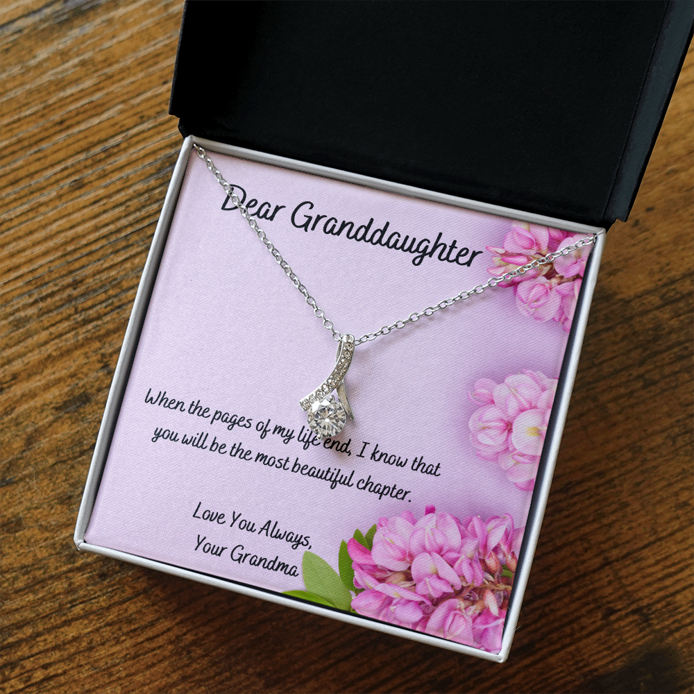 “Dear Granddaughter” Alluring Beauty Necklace