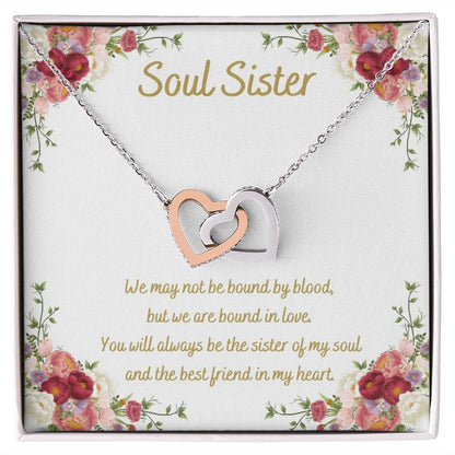“Soul Sister” Interlocking Hearts Necklace