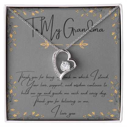 “To My Grandma” Forever Love Necklace